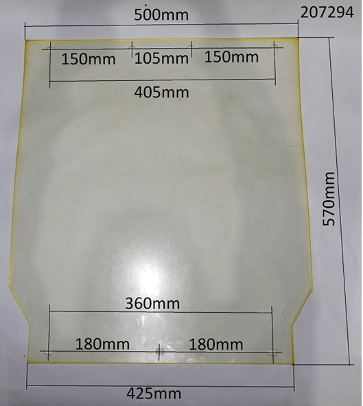 Коврик полиуретановый для TSS-WP100TH/TL (570х500х5) 207294